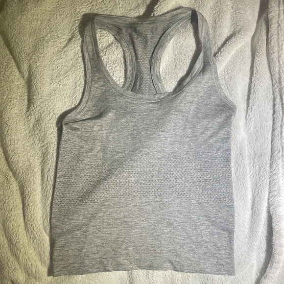 Lululemon Gray Racerback Tank Top - Picture 1 of 2